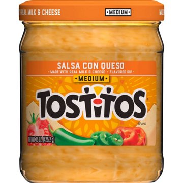 Tostitos Salsa Con Queso Dip - Medium, 15 oz
