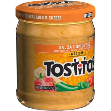 Tostitos Salsa Con Queso Dip - Medium, 15 oz