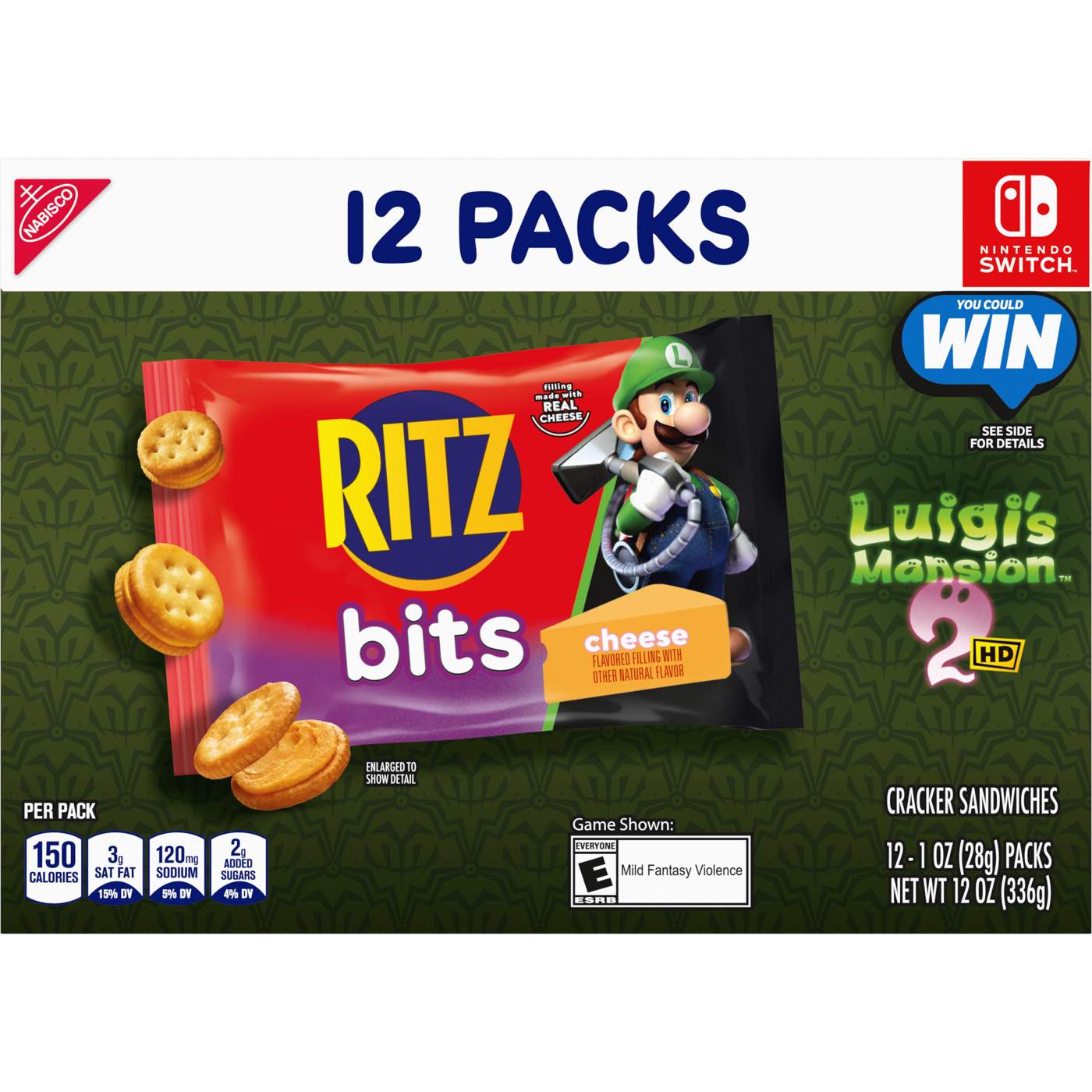 Ritz Bits Cheese Sandwich Crackers Snack Packs; image 2 of 11