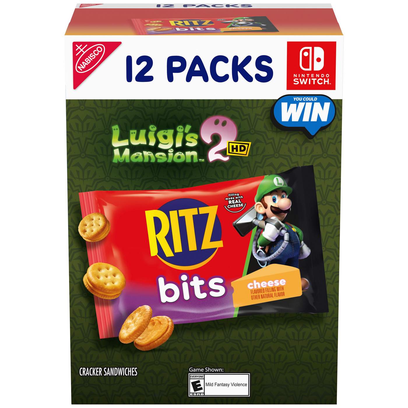 Ritz Bits Cheese Sandwich Crackers Snack Packs; image 1 of 11