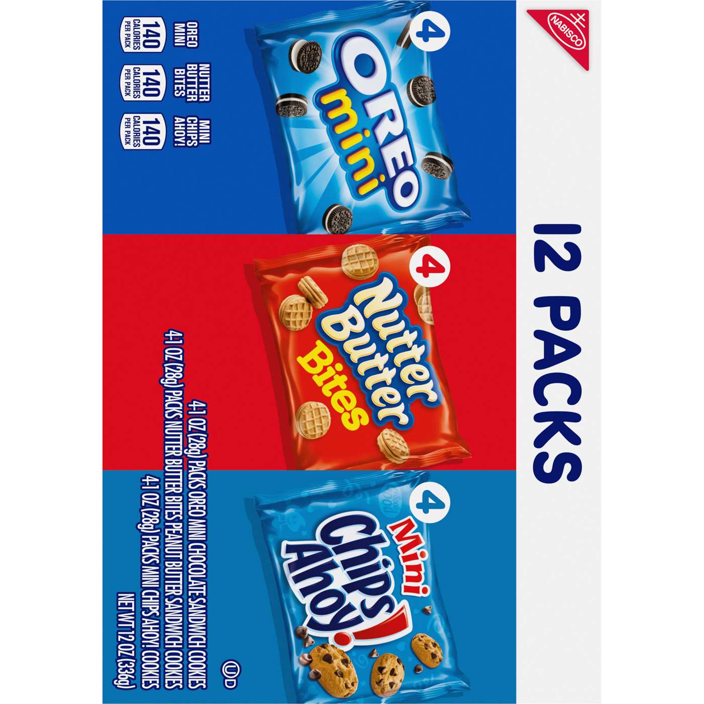 Nabisco Chips Ahoy!, Nutter Butter, Oreo Cookie Variety Pack Snack Packs; image 10 of 10