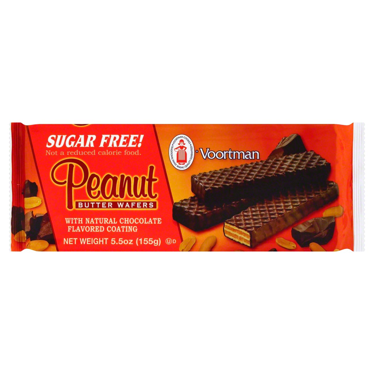 Voortman Nutty Delicious Chocolatey Coated Peanut Butter Creme Wafer