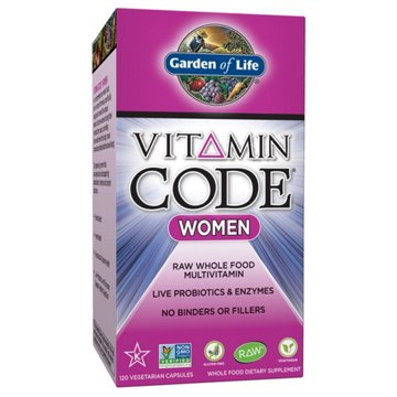Garden of Life Vitamin Code Women's Multivitamin Capsules, 120 ct