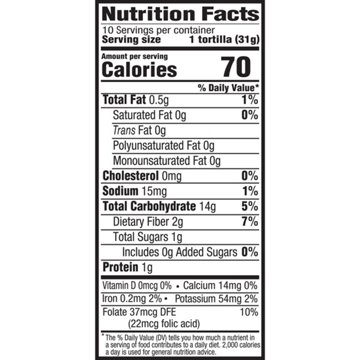 Mission Super Soft Yellow Corn Tortillas, Super Size, 10 ct