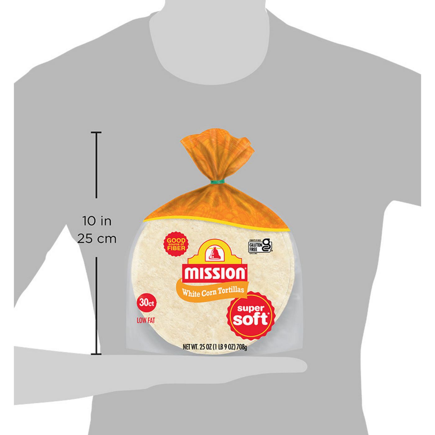 Mission Super Soft White Corn Tortillas 30 Count; image 3 of 5