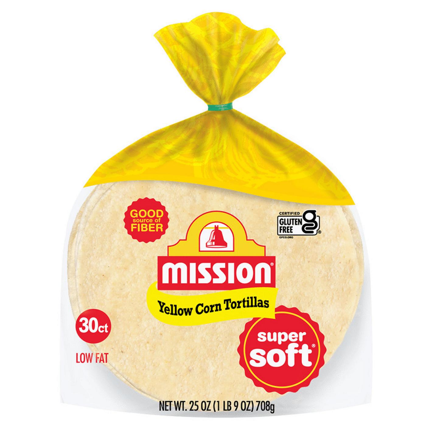 Mission Super Soft Yellow Corn Tortillas 30 Count; image 1 of 5