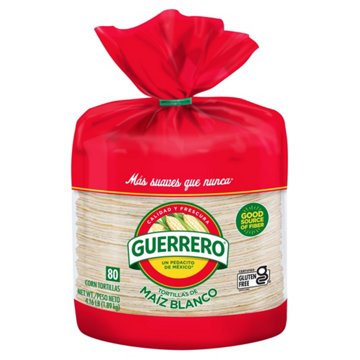 Guerrero White Corn Tortillas, 80 ct