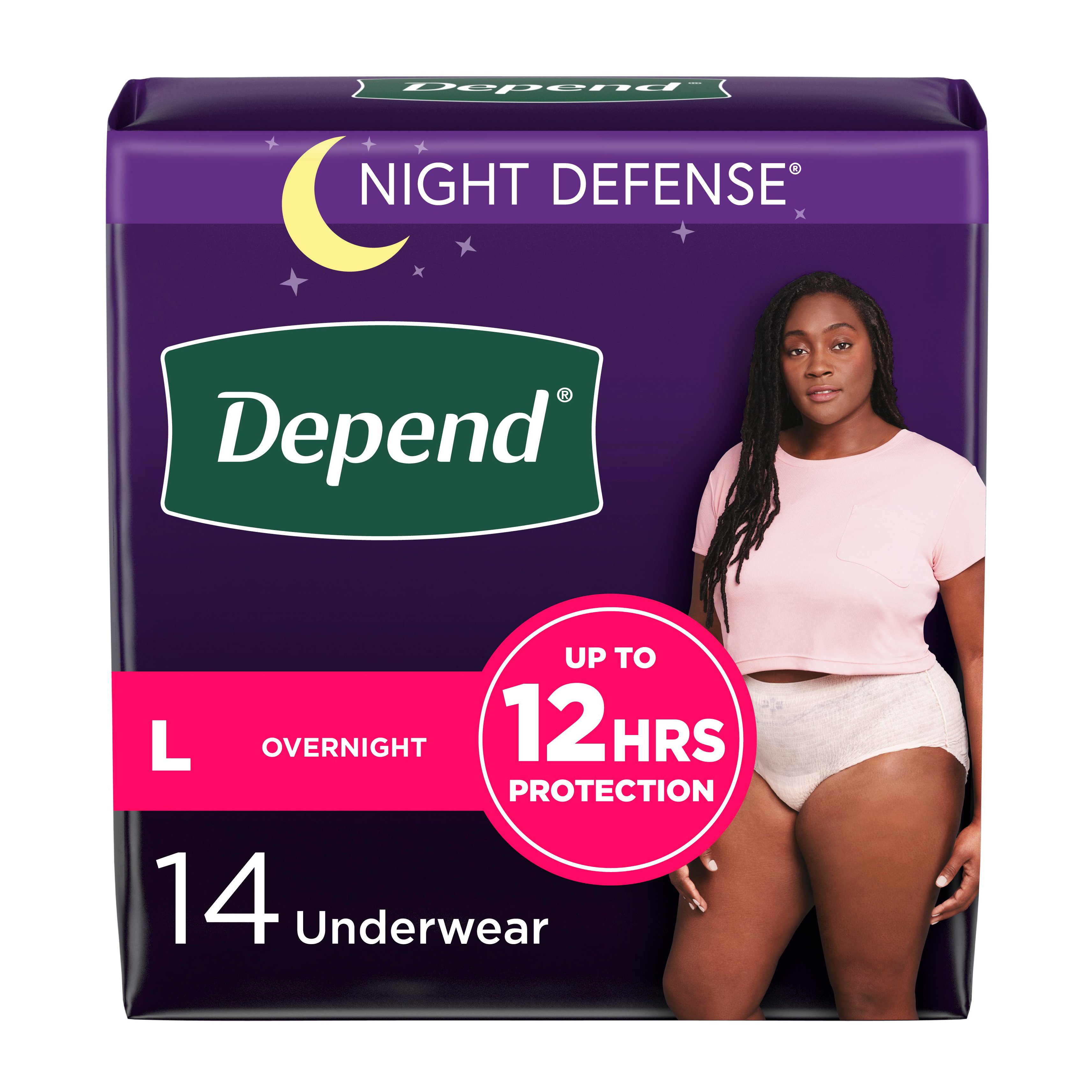  Tena Incontinence Underwear for Women, for Overnight, Large, 14  Count (Pack of 4) : Health & Household