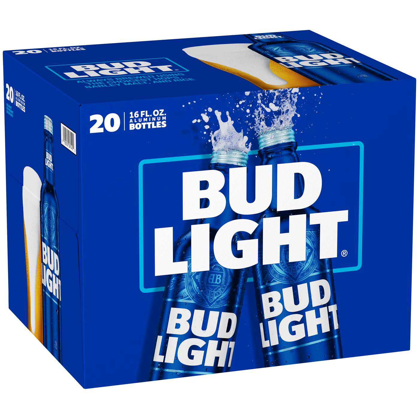 Bud Light Beer Aluminum 16 oz Bottles; image 1 of 2