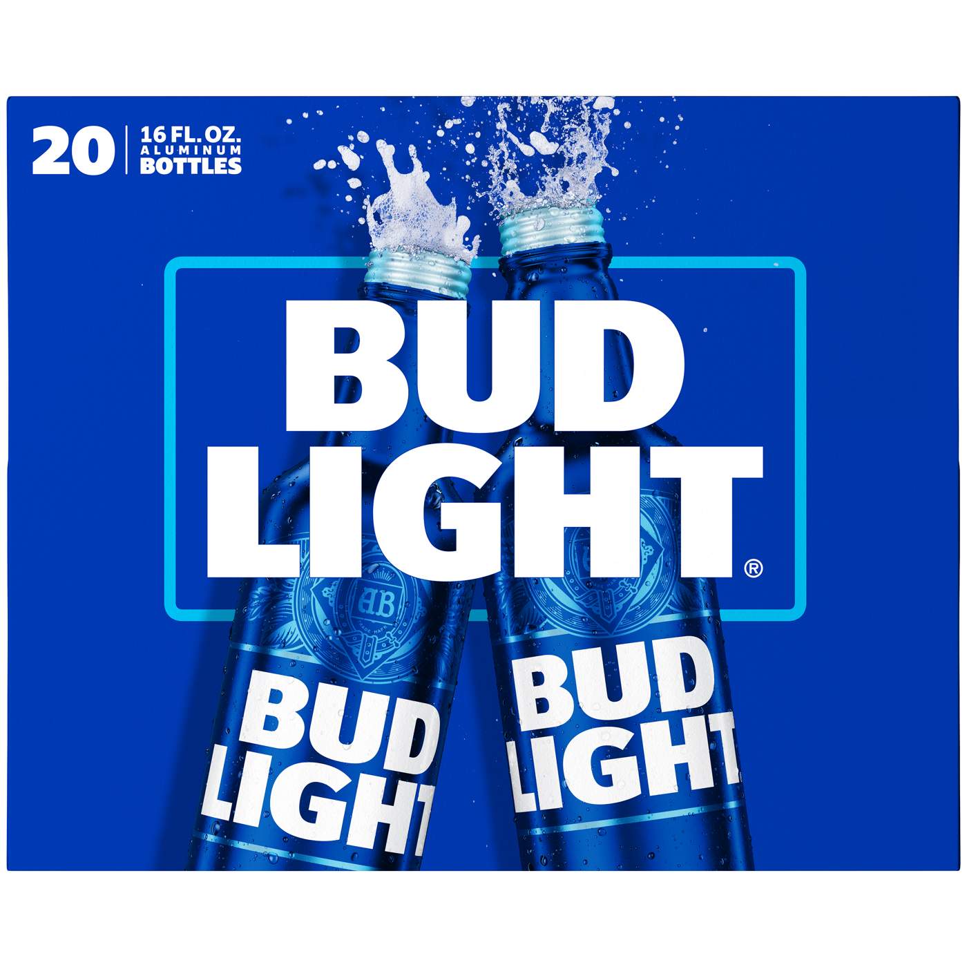 Bud Light Beer Aluminum 16 oz Bottles; image 2 of 2