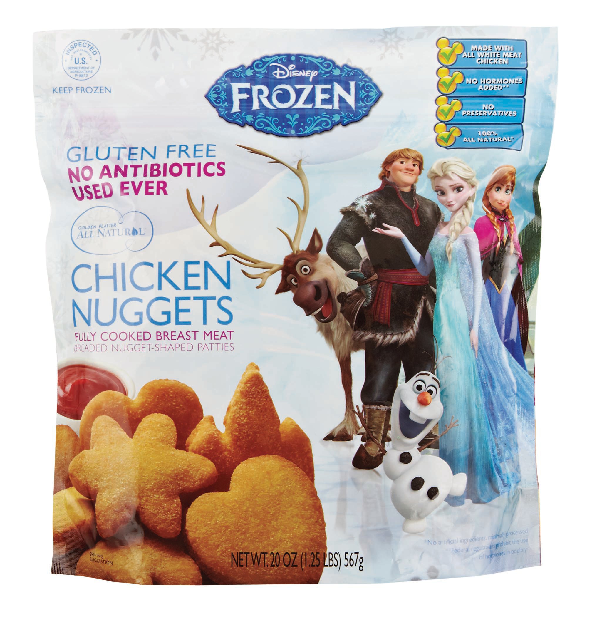 Golden Platter Disney Frozen Gluten Free Chicken Nuggets Shop Chicken At H E B