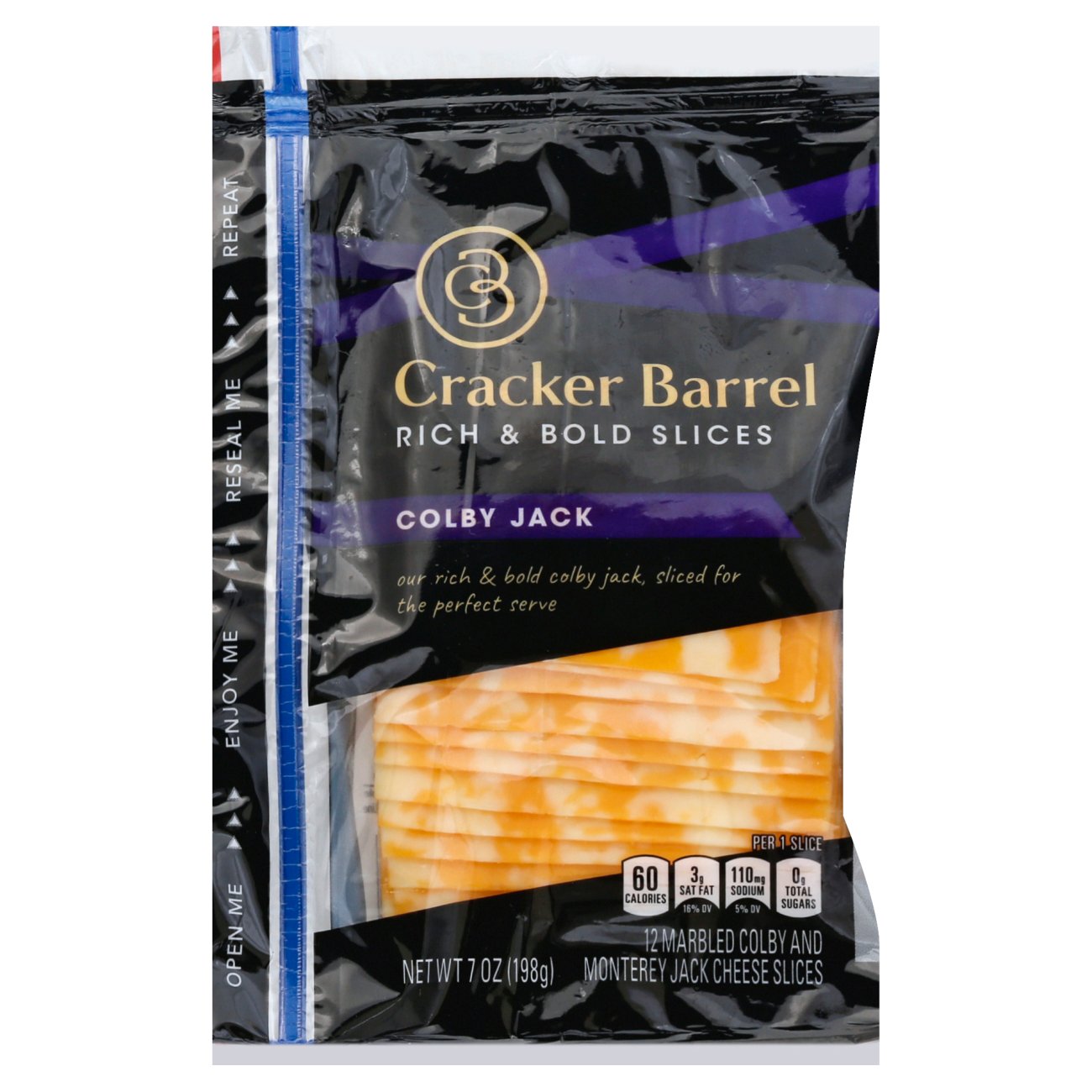 Cracker Barrel Colby Jack Cheese Slices Shop Cheese at HEB