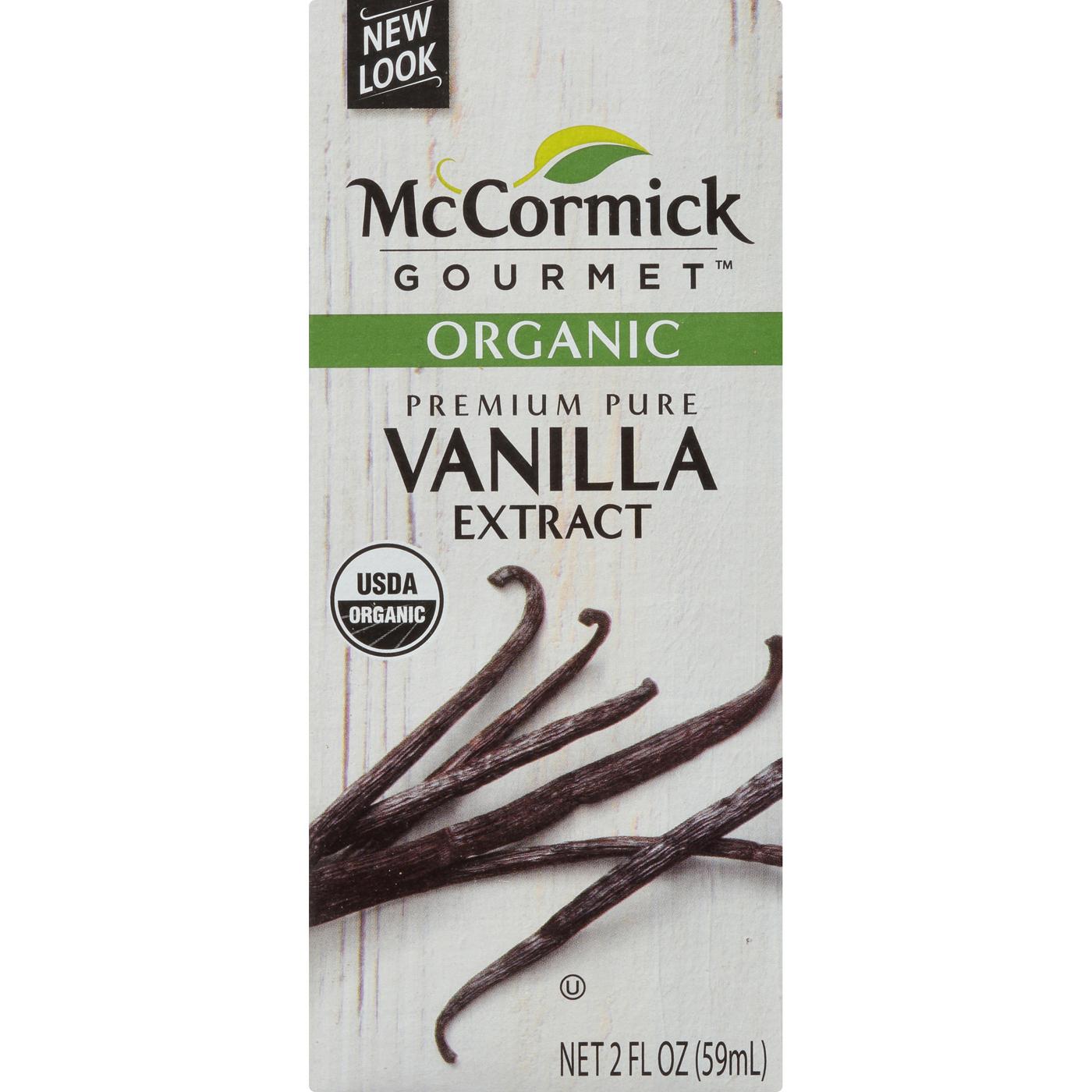 McCormick Gourmet Organic Pure Vanilla Extract; image 1 of 2