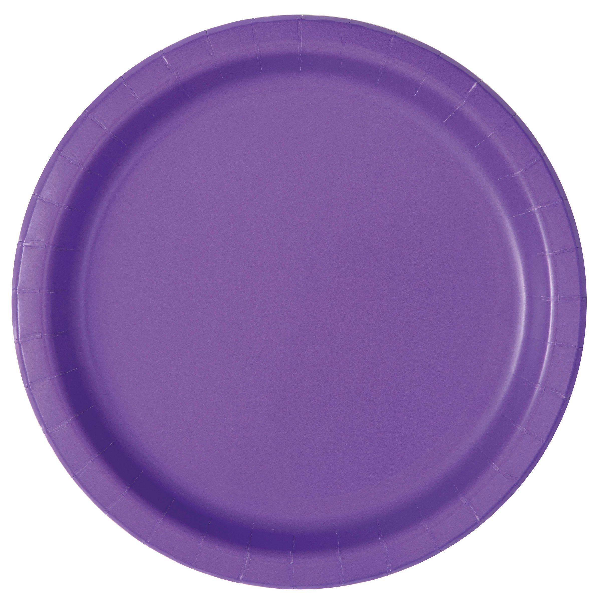 unique Party Paper Dinner Plates Neon Purple, 16 Ct Shop Plates