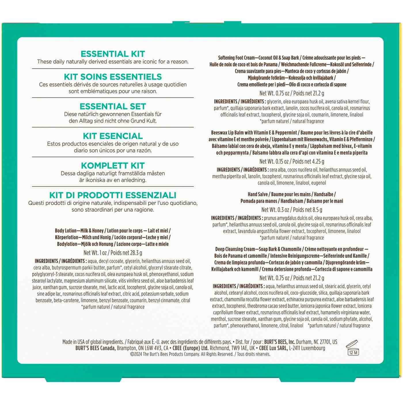 Burt's Bees Body Essentials Gift Set; image 5 of 16