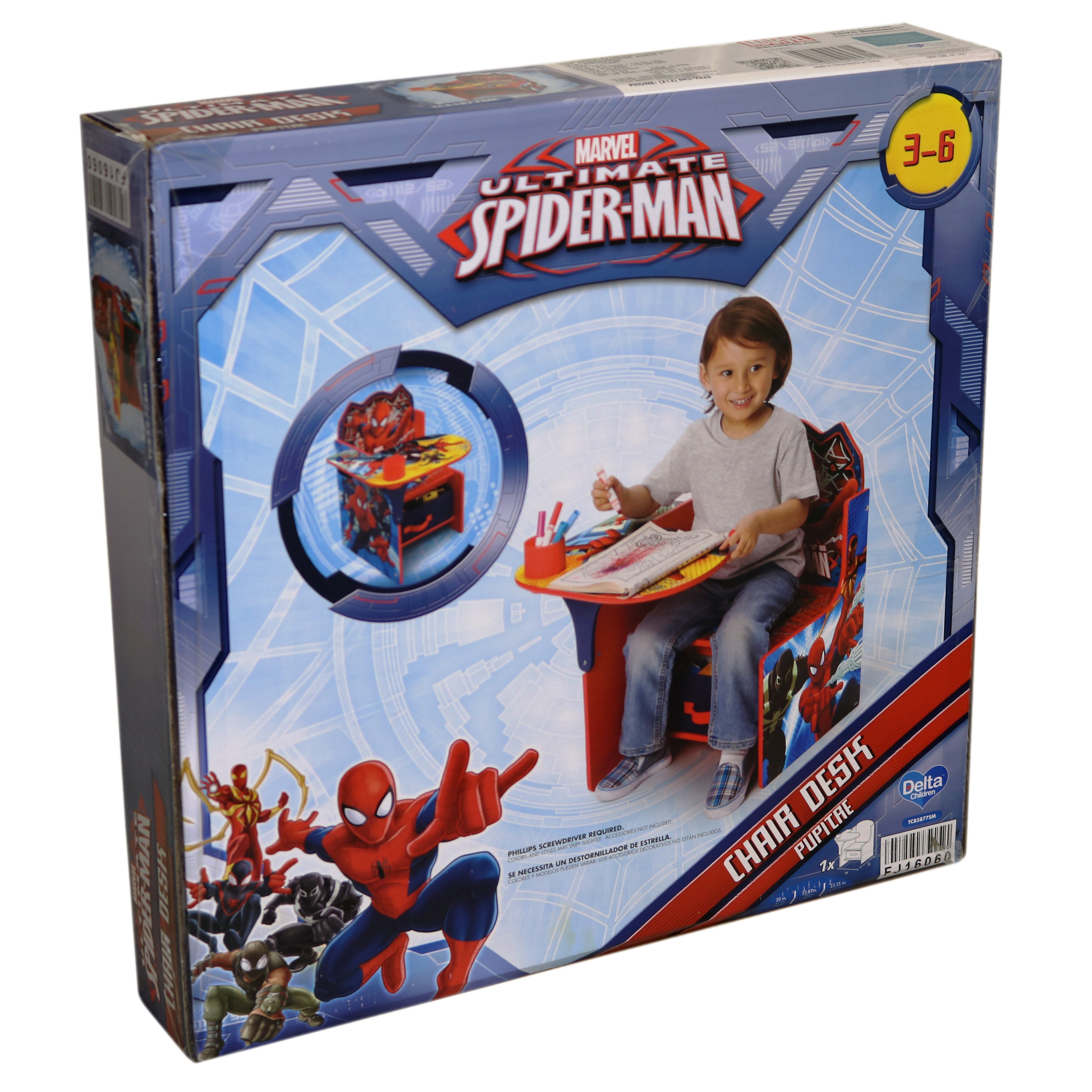 delta children marvel ultimate spiderman chair desk ‑ shop