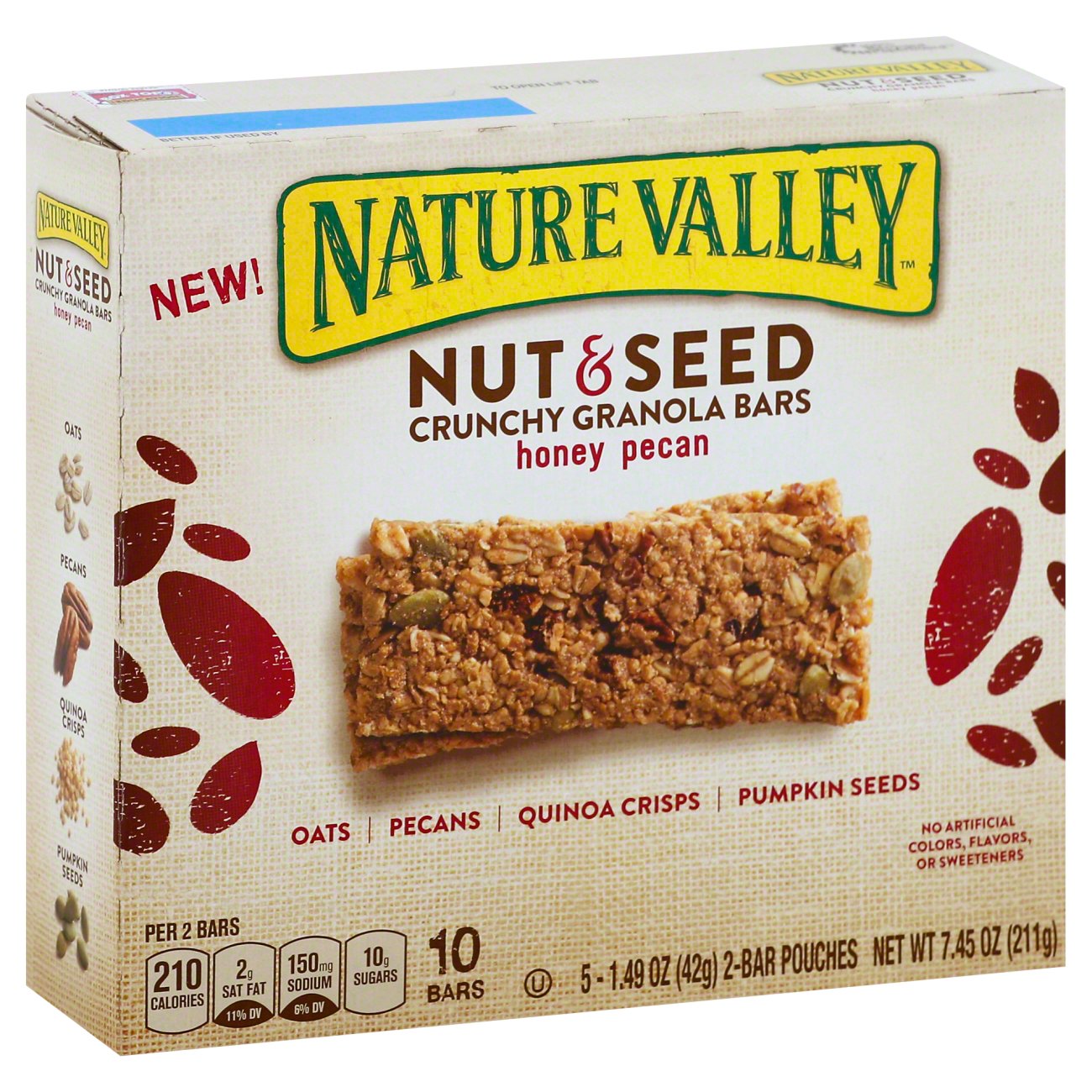 Nature Valley Nut & Seed Bar Crunchy Granola Honey Pecan Shop Granola