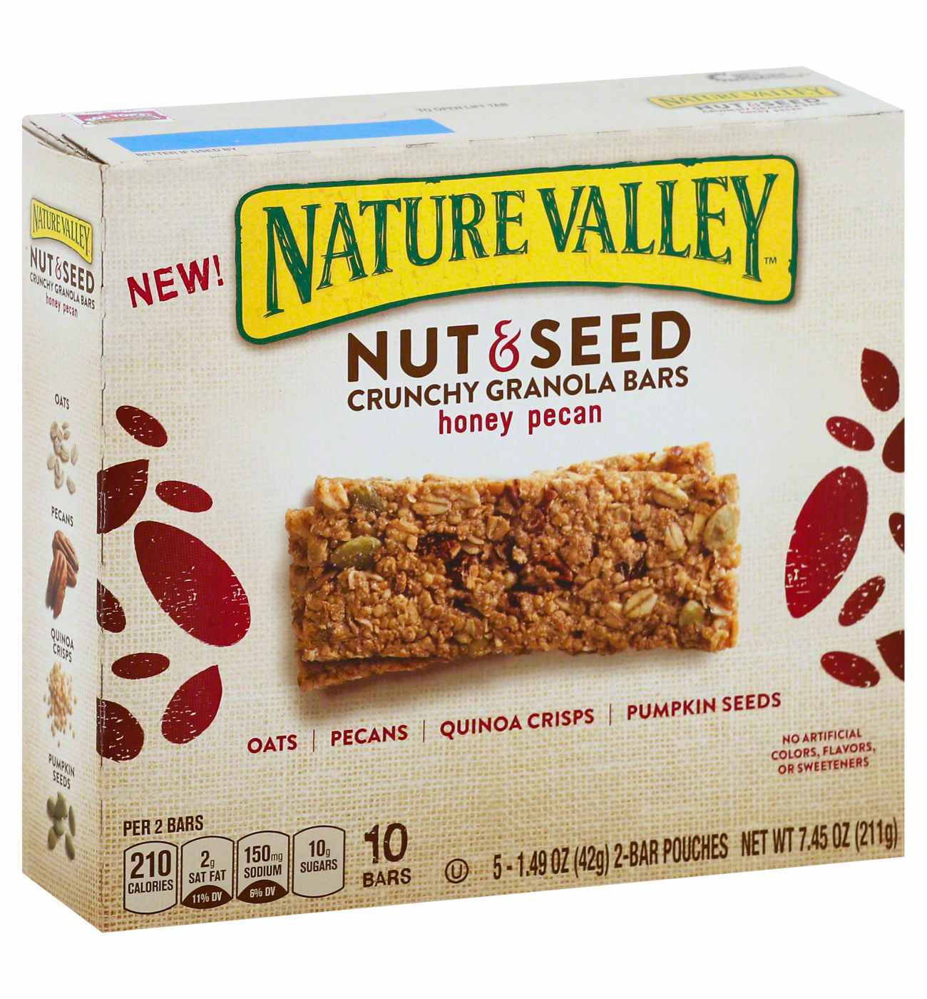 Nature Valley Nut & Seed Bar Crunchy Granola Honey Pecan Shop Granola