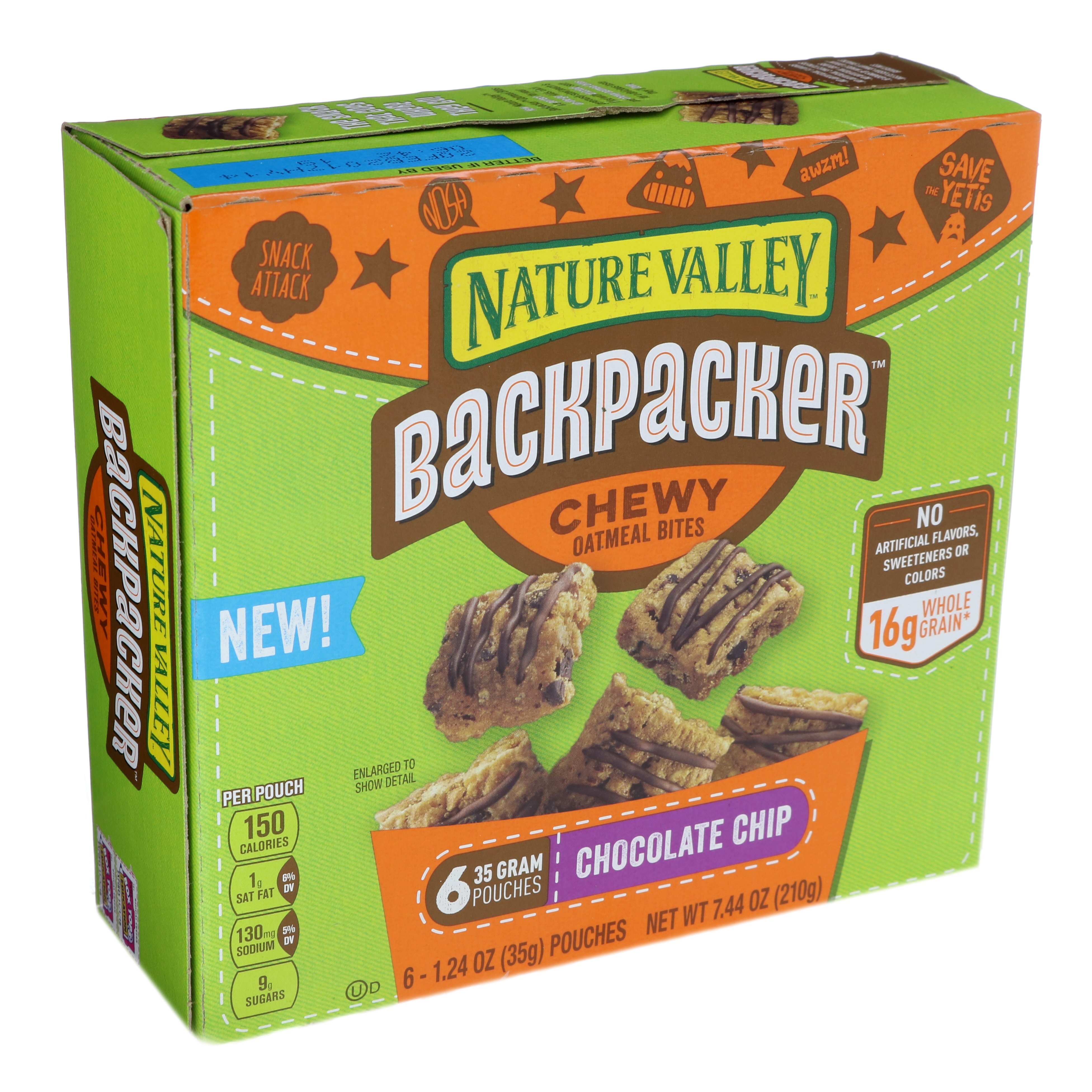 Nature Valley Backpacker Chewy Oatmeal Bites Chocolate Chip Shop
