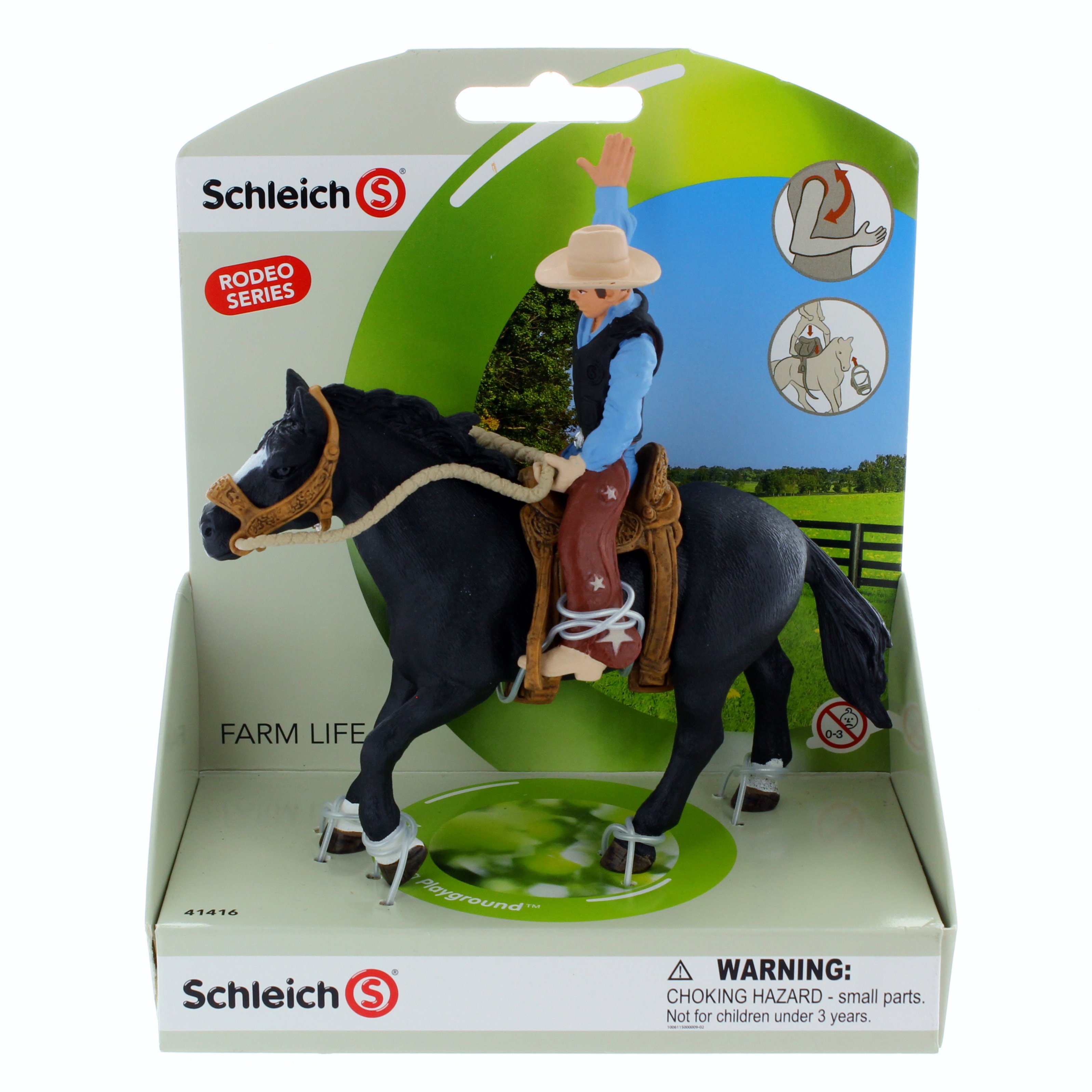 Toy New Schleich Cowboy With Bull 