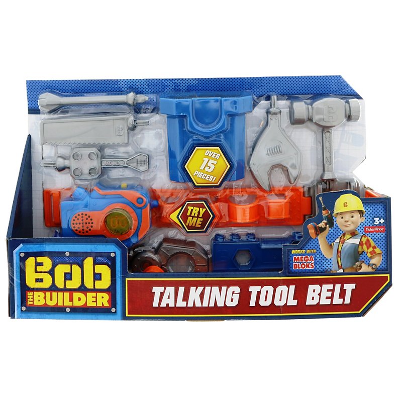 Kids Bob the Builder Tool Belt 8 Tools & Helmet Construction Fancy Dress Toy 