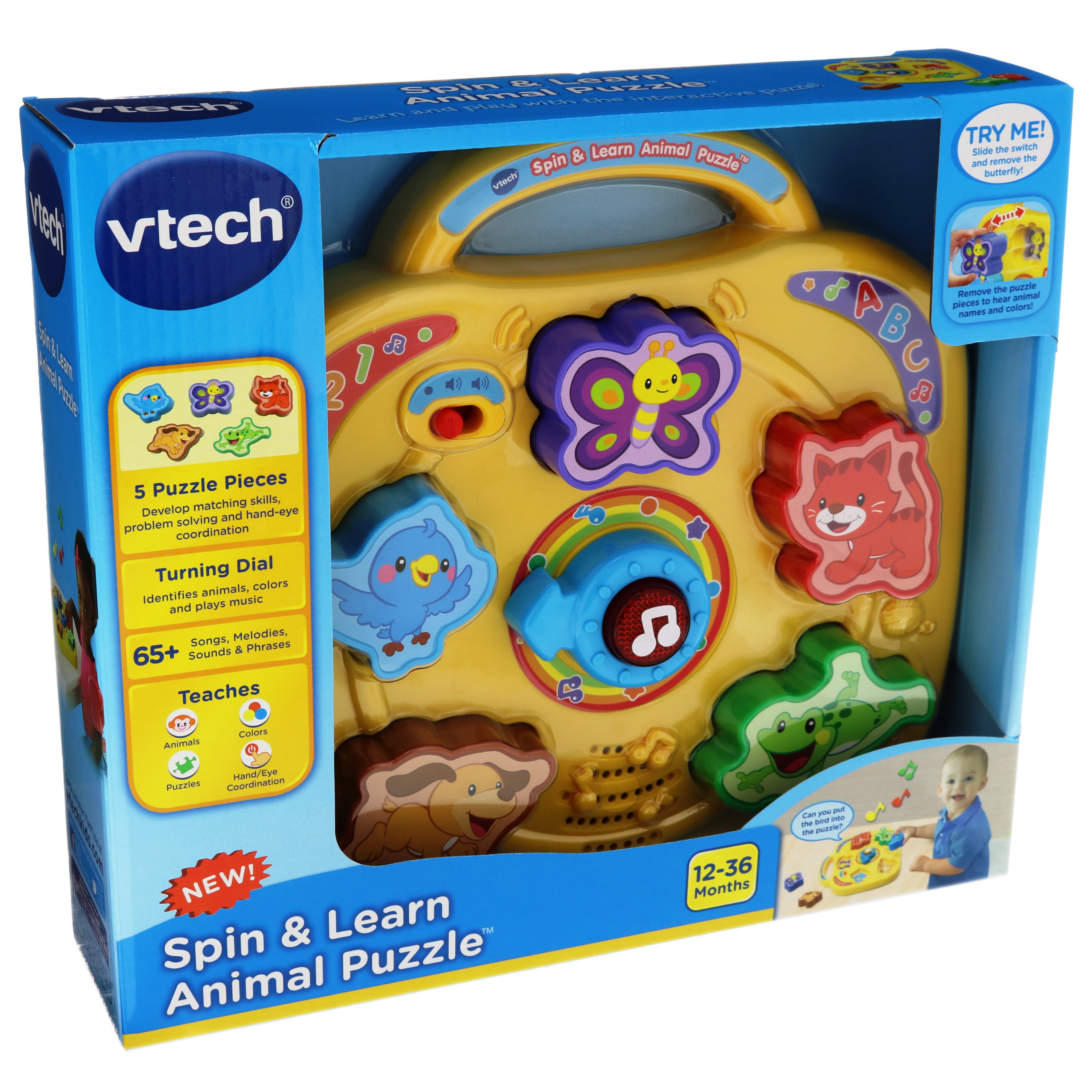 vtech spin & learn animal puzzle