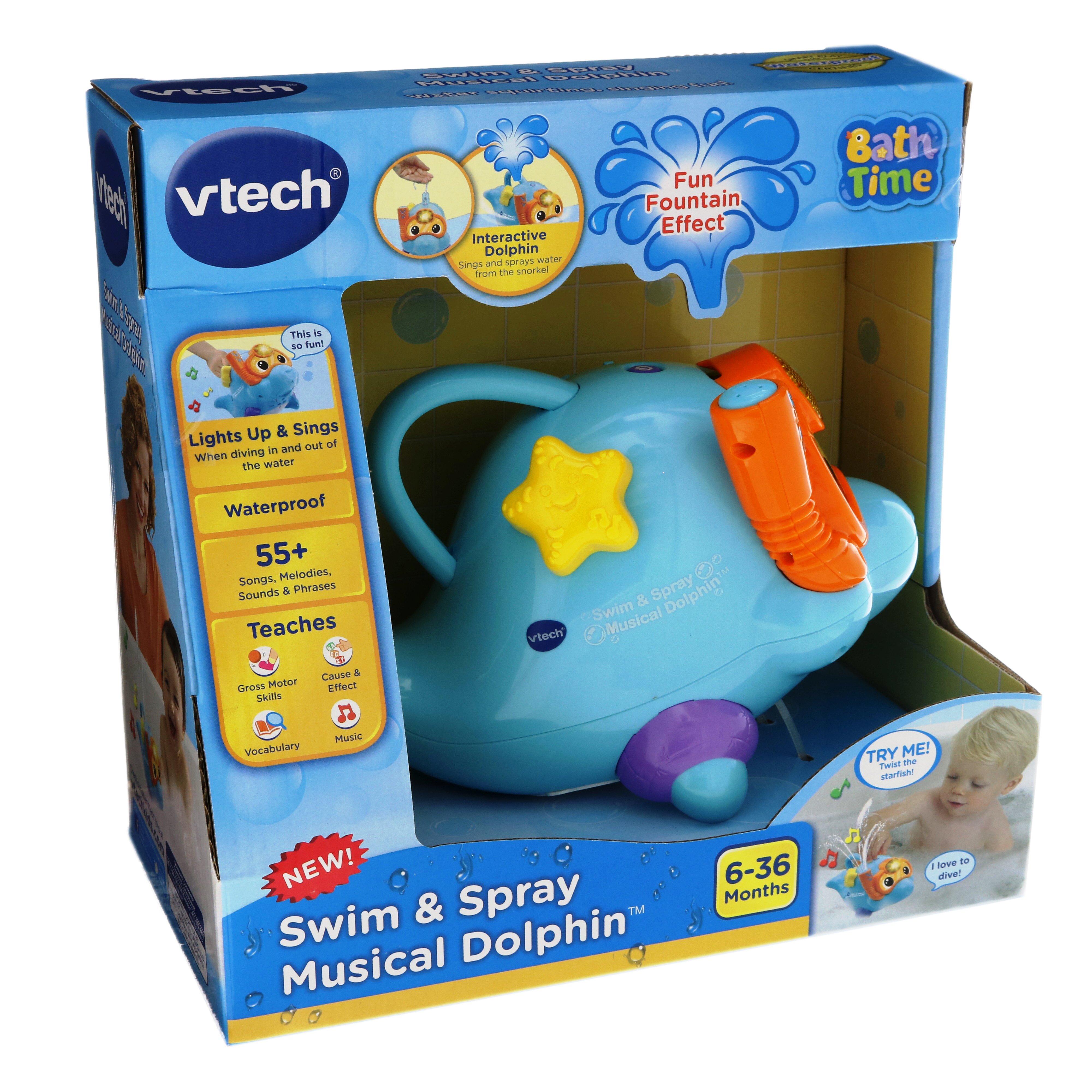 VTech Swim & Spray Musical Dolphin Shop Baby Toys at HEB