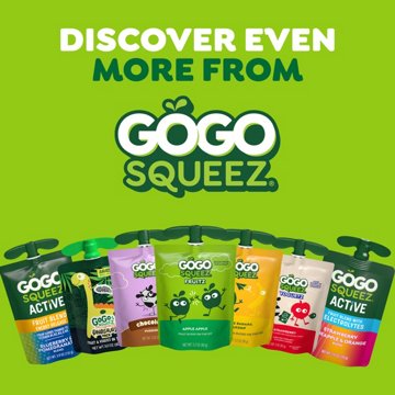 GoGo squeeZ yogurtZ Low Fat Strawberry Yogurt Snack Pouches
