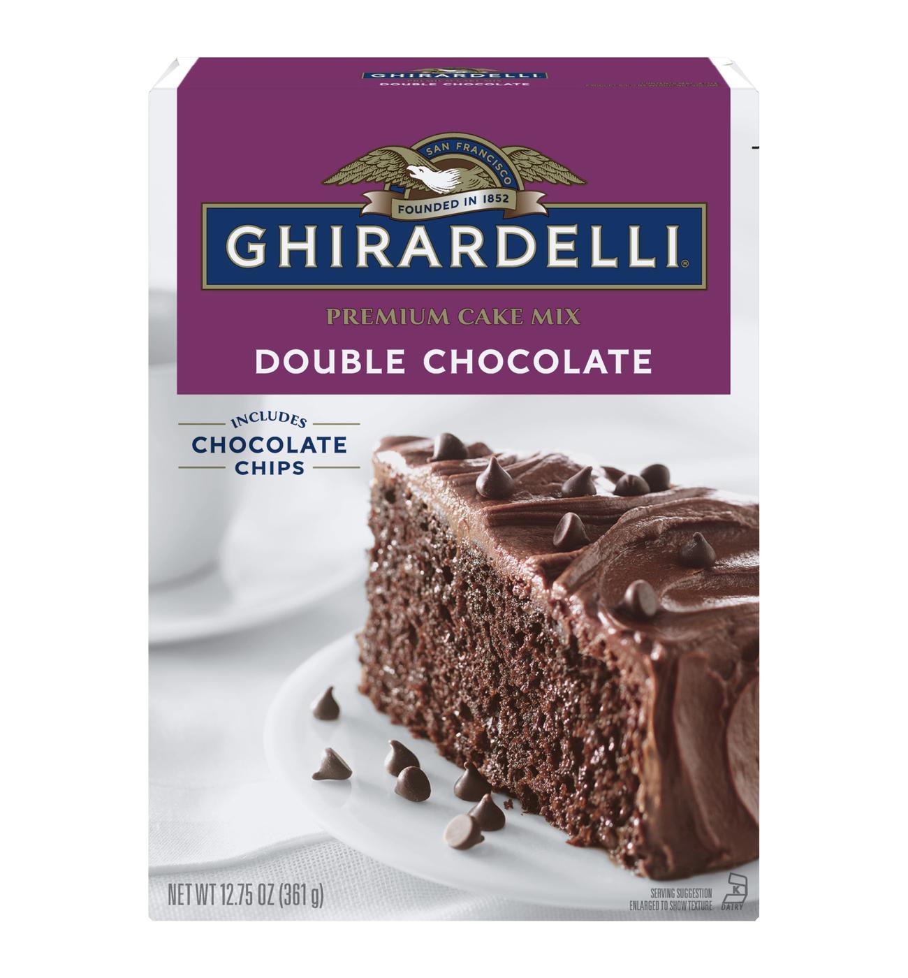 Ghirardelli Double Chocolate Premium Cake Mix; image 1 of 5