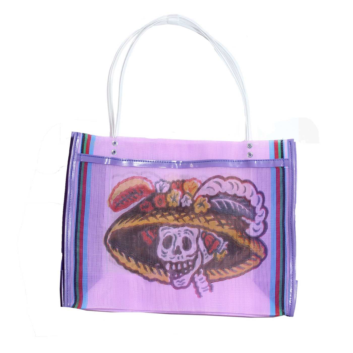Blue Orange Pottery Day Of The Dead La Catrina Small Mesh Bag, Assorted Colors; image 4 of 6