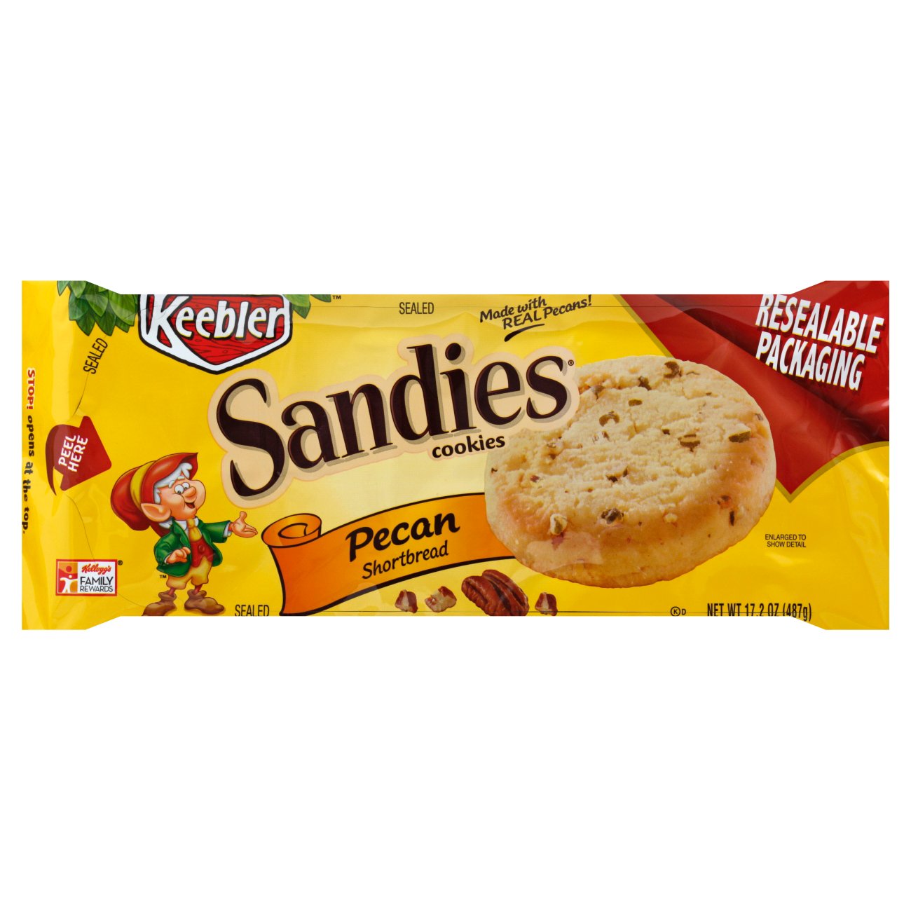 Keebler Sandies Pecan Short Bread Cookies Family Size - Shop Cookies at ...