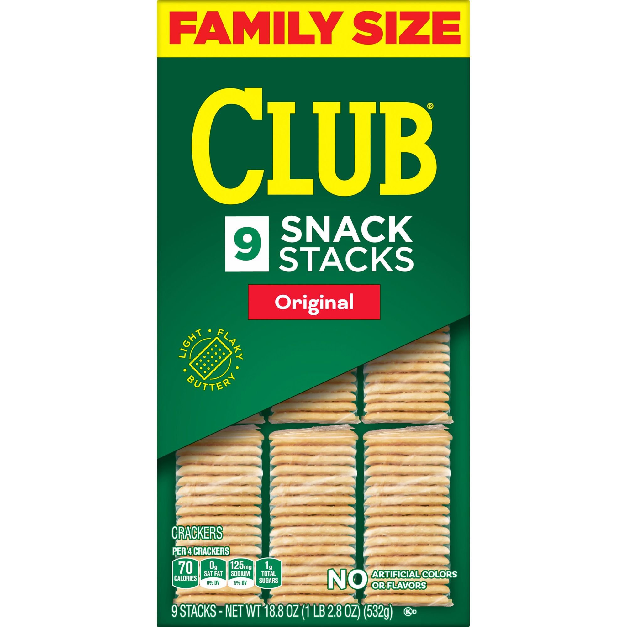 Keebler Club Crackers Snack Stacks Original Family Size - Shop Snacks &  Candy at H-E-B