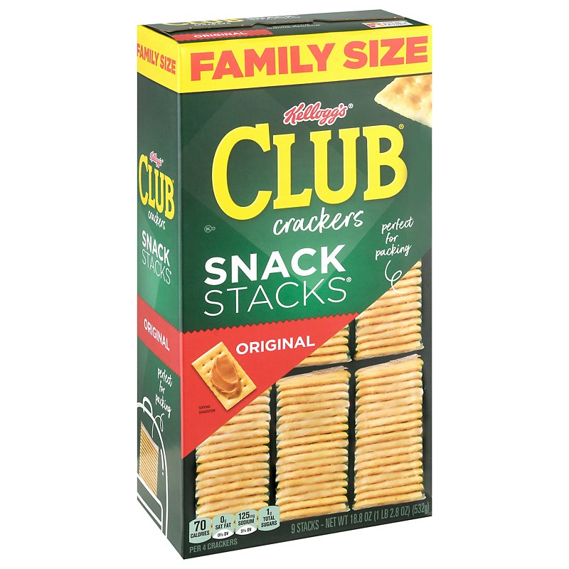 Keebler Club Crackers Snack Stacks Original Family Size - Shop Snacks &  Candy at H-E-B