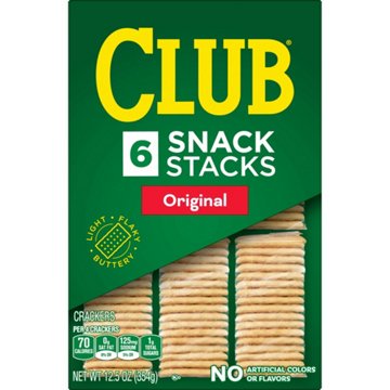 Club Snack Stacks Original Crackers, 6 ct