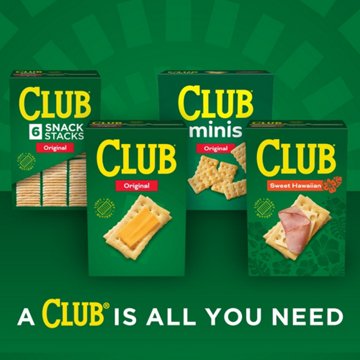 Club Snack Stacks Original Crackers, 6 ct