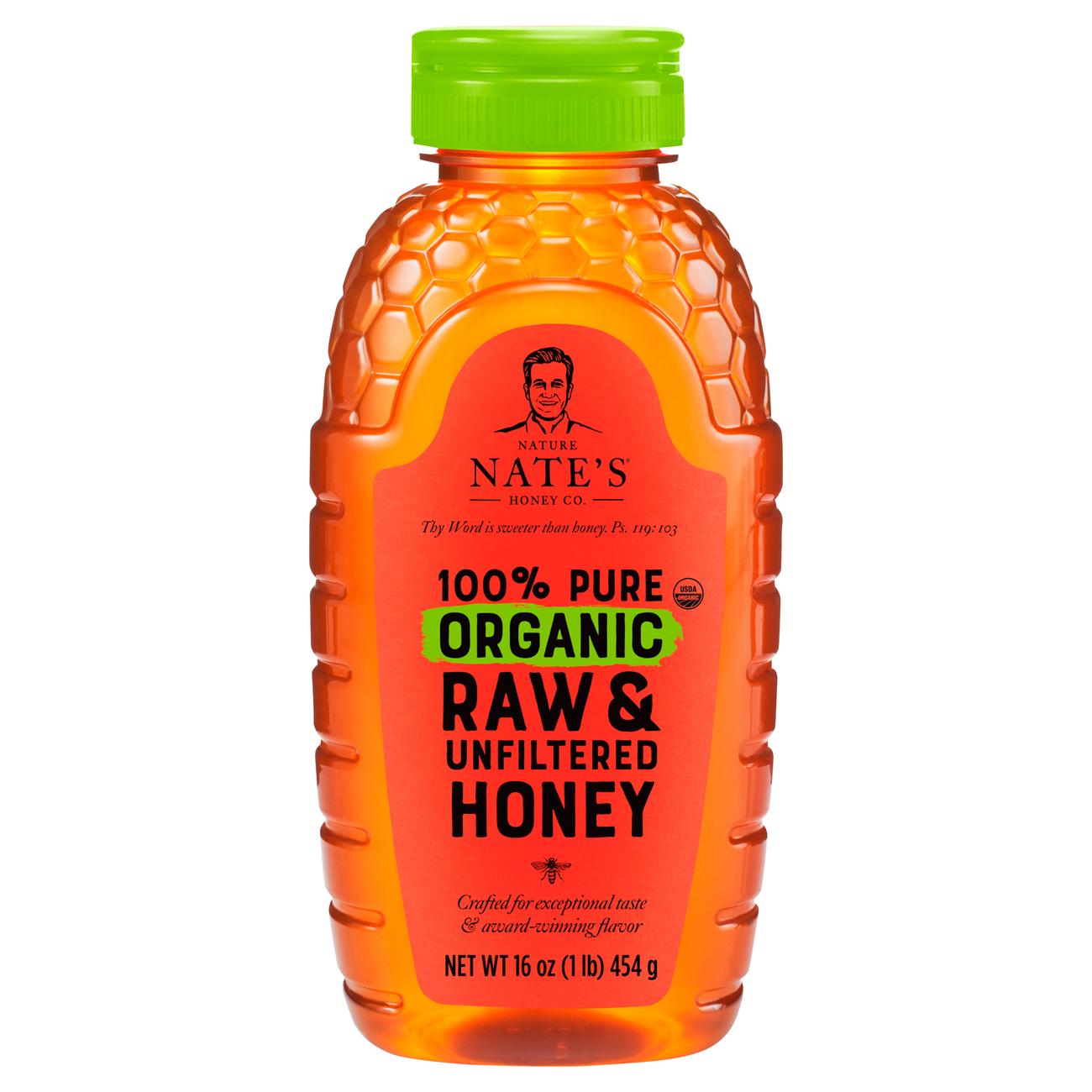 Nature Nate's Raw & Unfiltered Organic Honey; image 1 of 2