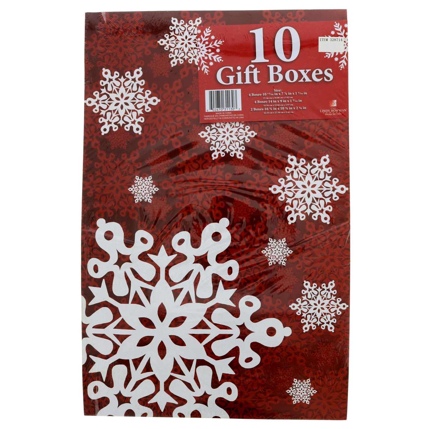 Red Point Assorted Sizes & Designs Christmas Gift Boxes; image 1 of 2