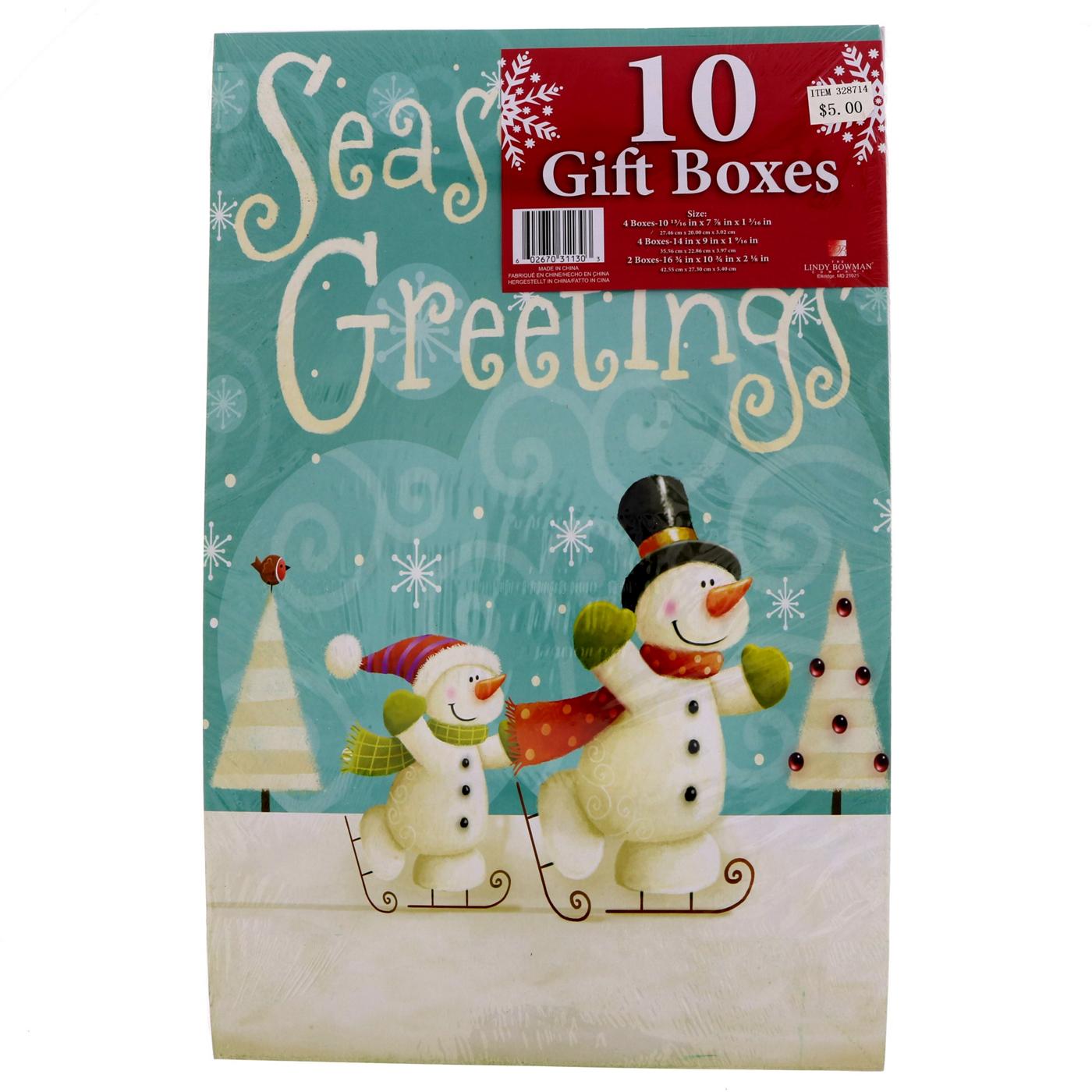 Red Point Assorted Sizes & Designs Christmas Gift Boxes; image 2 of 2