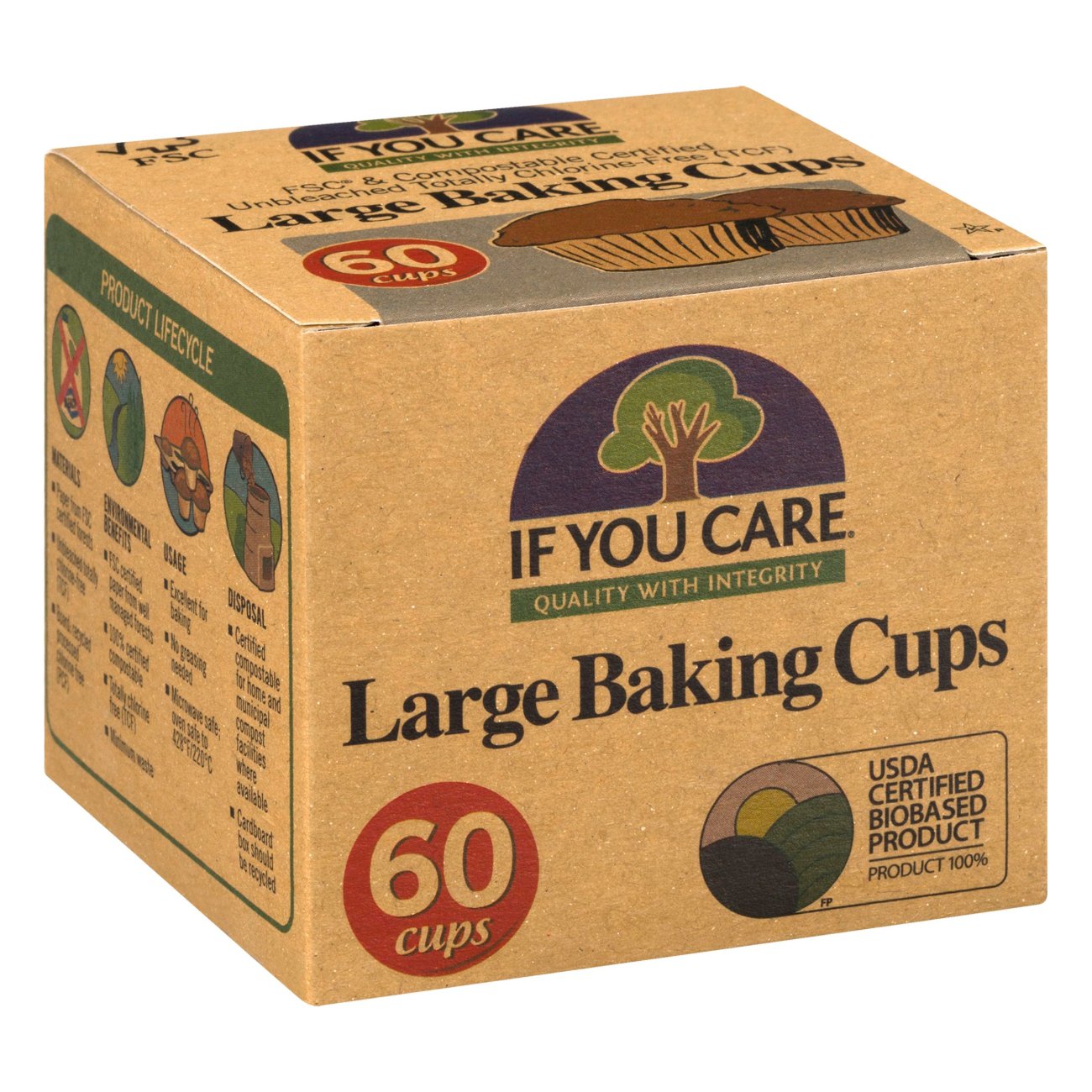 If You Care Large Baking Cups 24 X 1 X 60