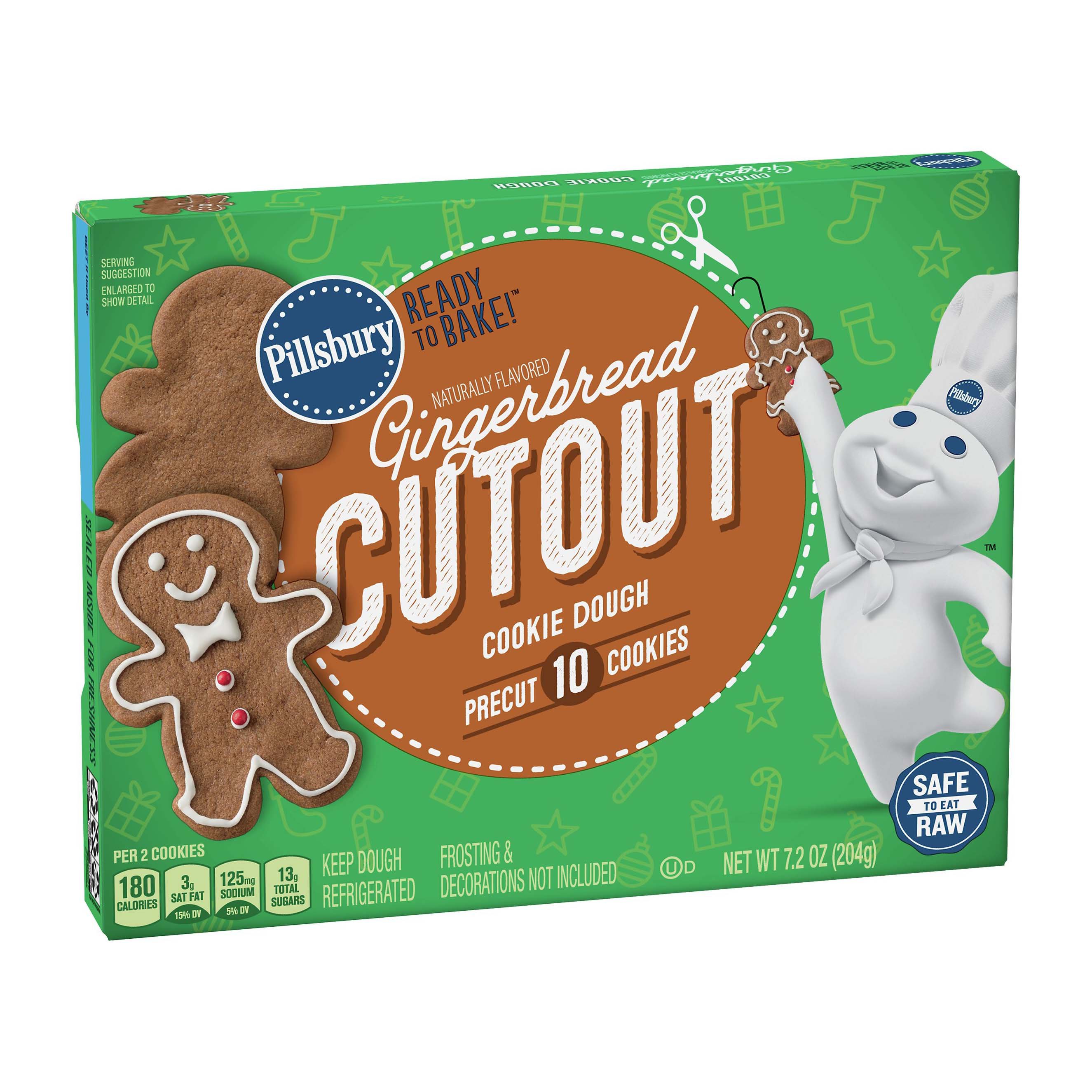 Pillsbury Gingerbread Cutout Cookies - Shop Biscuit & Cookie Dough At H-E-B