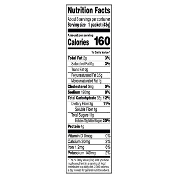 Quaker Pumpkin Spice Instant Oatmeal, 8 ct