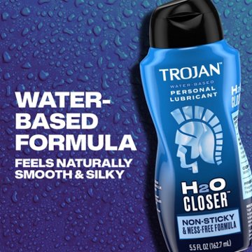 Trojan Lubricant H2O Closer Water Based Lubricant, 5.5 oz