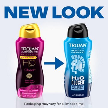 Trojan Lubricant H2O Closer Water Based Lubricant, 5.5 oz