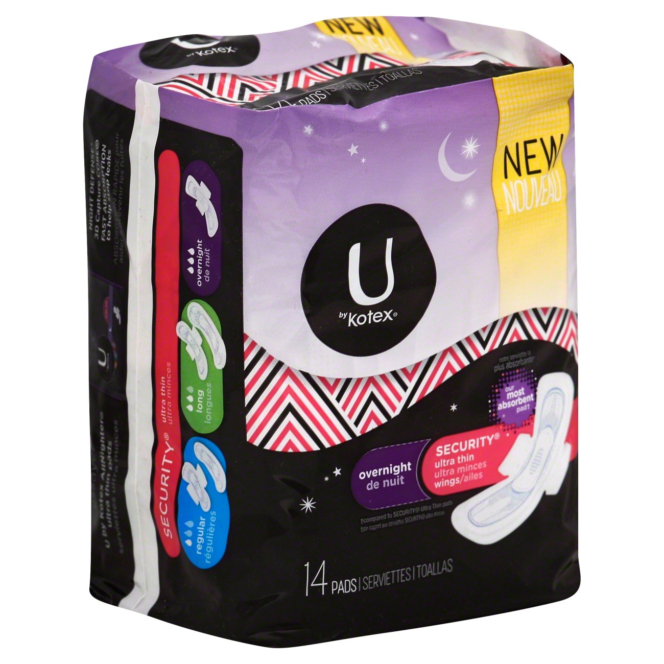 U By Kotex Security Maxi Pads Overnight - 40 CT U by Kotex(36000014600):  customers reviews @