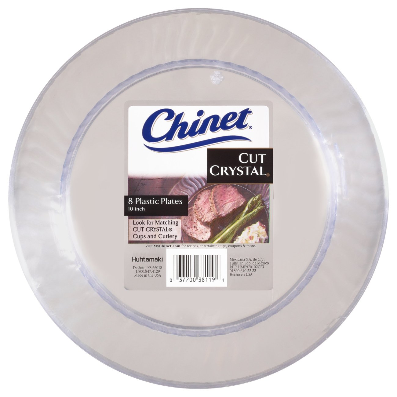 Cut Crystal Plastic Plates Shop Plates & Bowls at HEB