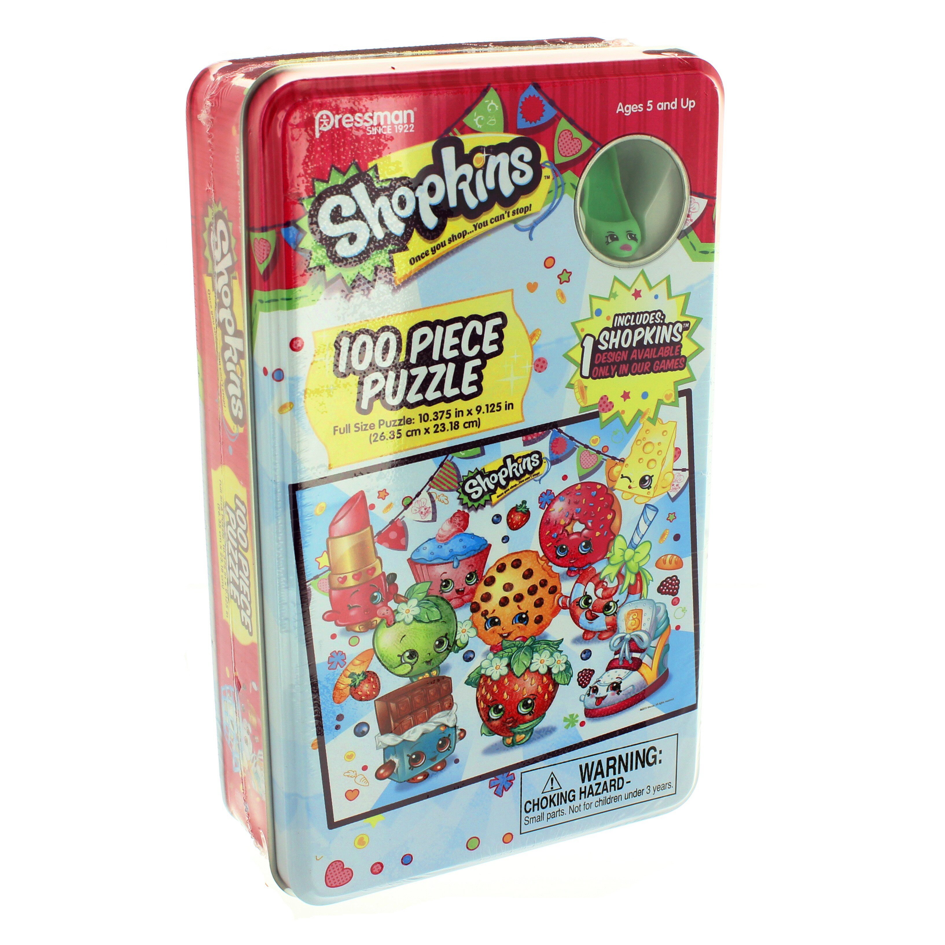 Pressman Shopkins 100 Piece Puzzle Tin with Character - Shop Puzzles at ...