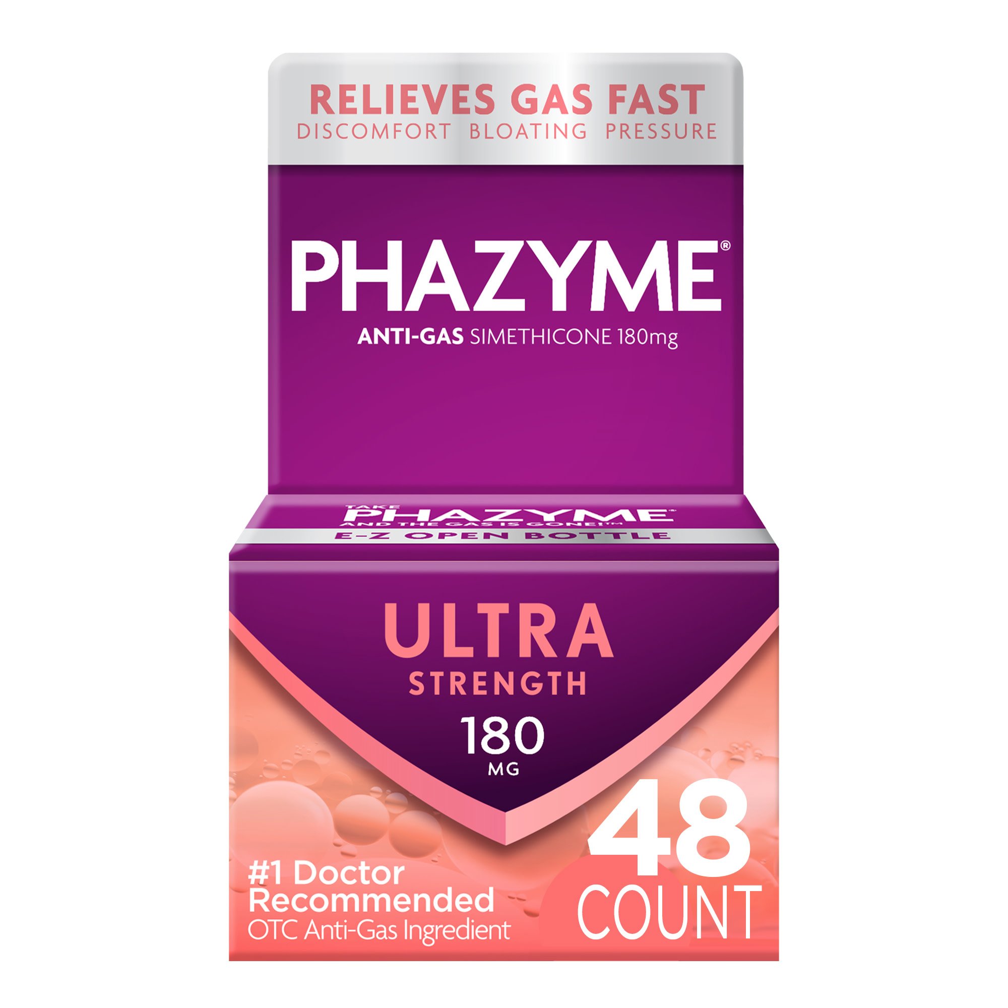 Phazyme AntiGas Ultra Strength 180 mg Best Gels Shop Digestion