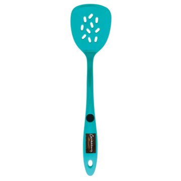 Cocinaware Slotted Melamine Turner – Aqua Blue