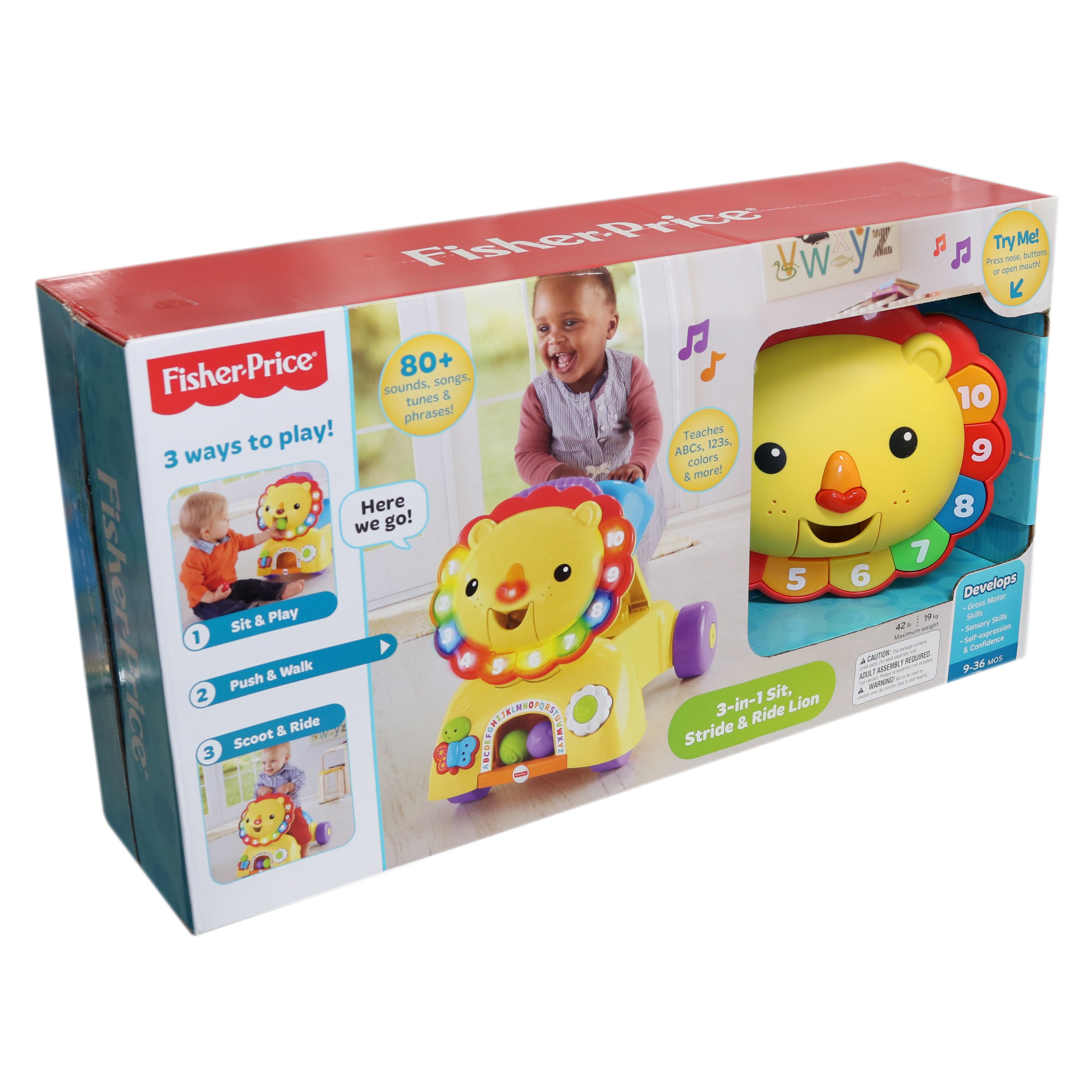 fisher price stride to ride lion