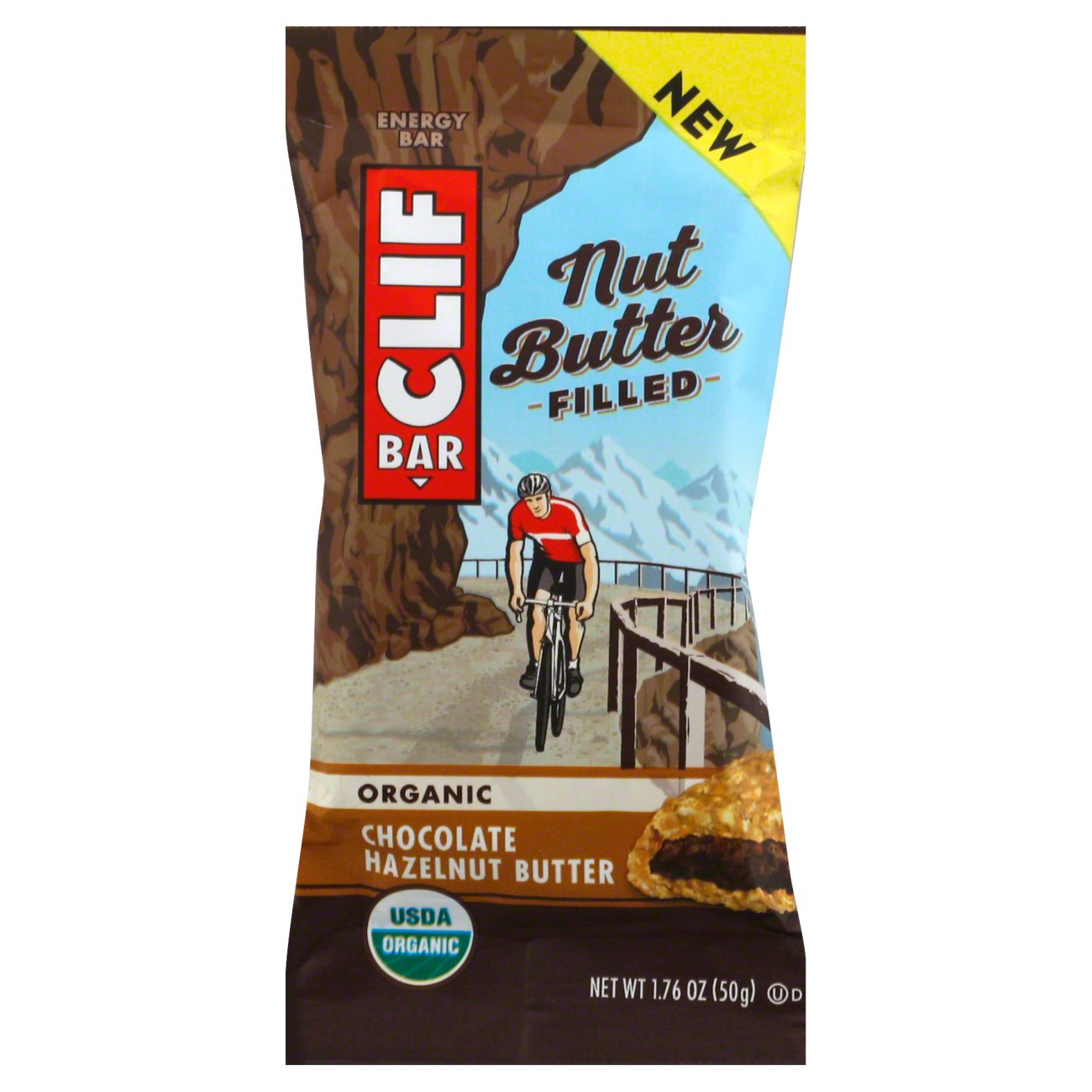 Clif Nut Butter Filled Organic Chocolate Hazelnut Butter Bar Shop Granola & Snack Bars at HEB